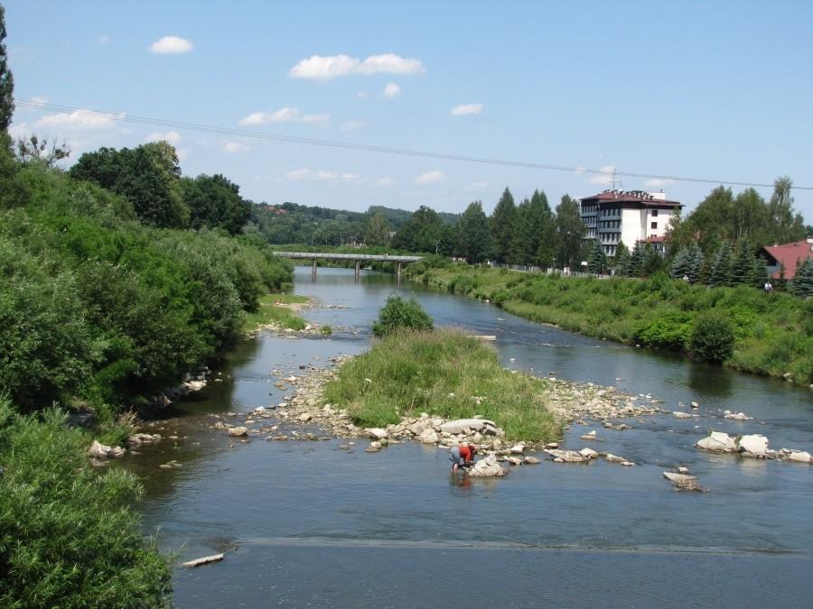 Rzeka Wisła w okolicy Skoczowa