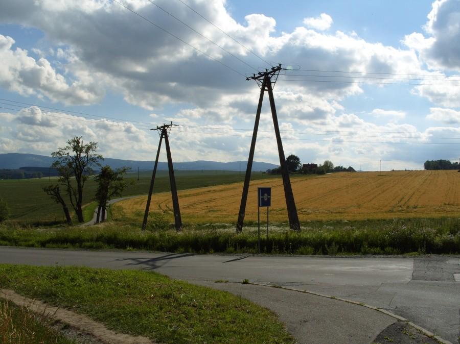 Podczas chwilowego postoju czekając na Ryjka mały plener w stronę Polanicy.