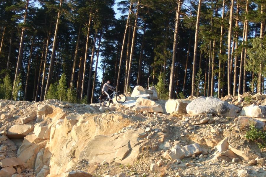 Podjazd na wyłom skalny techniką na żółwia ;).