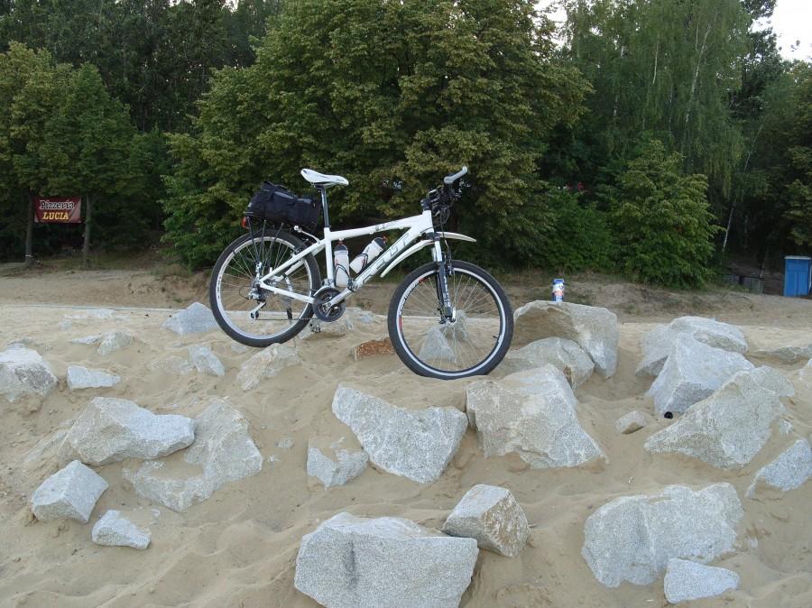 Ostatnie spojrzenie na plażę i zimnego Harnasia ;) a raczej już pustą puszkę ;).
