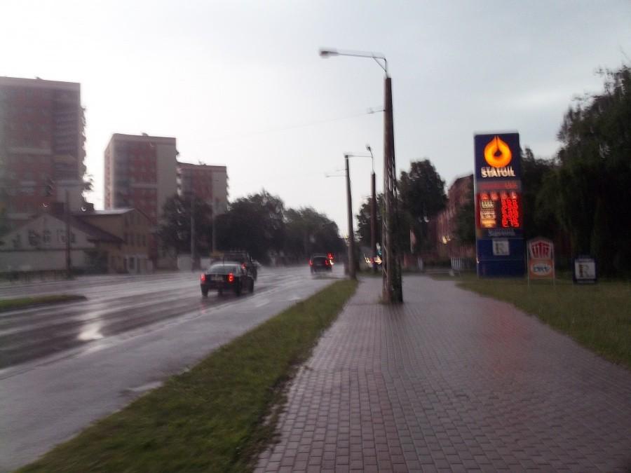 Elbląg w czasie burzy