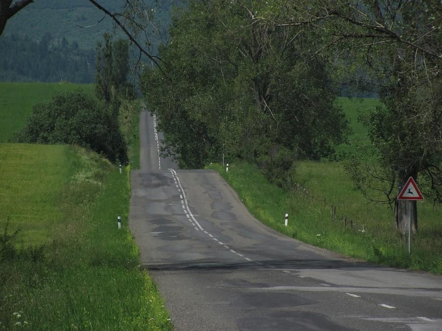 deprymujący pocątek podjazdu na Magurske sedlo