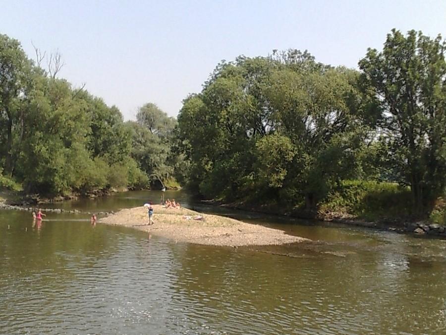 Rzeka Opava w Háj ve Slezsku