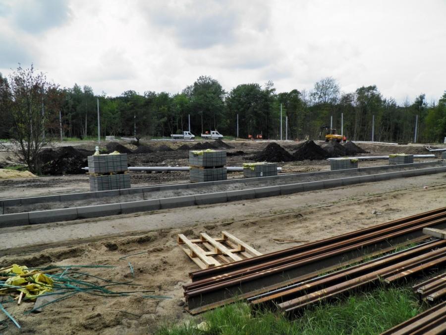 Pętla tramwajowa linii nr 3 - prace trwają nawet w niedzielę.