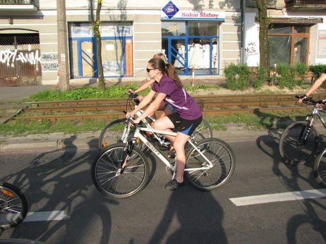 Żonka podczas przejazdu.