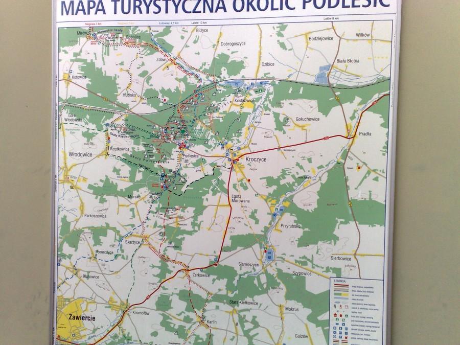 Morsko mapa tras pieszych i rowerowych