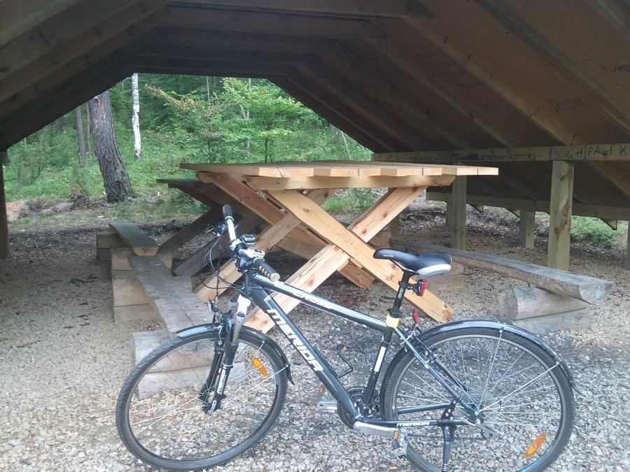 Postój rowerowy w drodze na Morsko