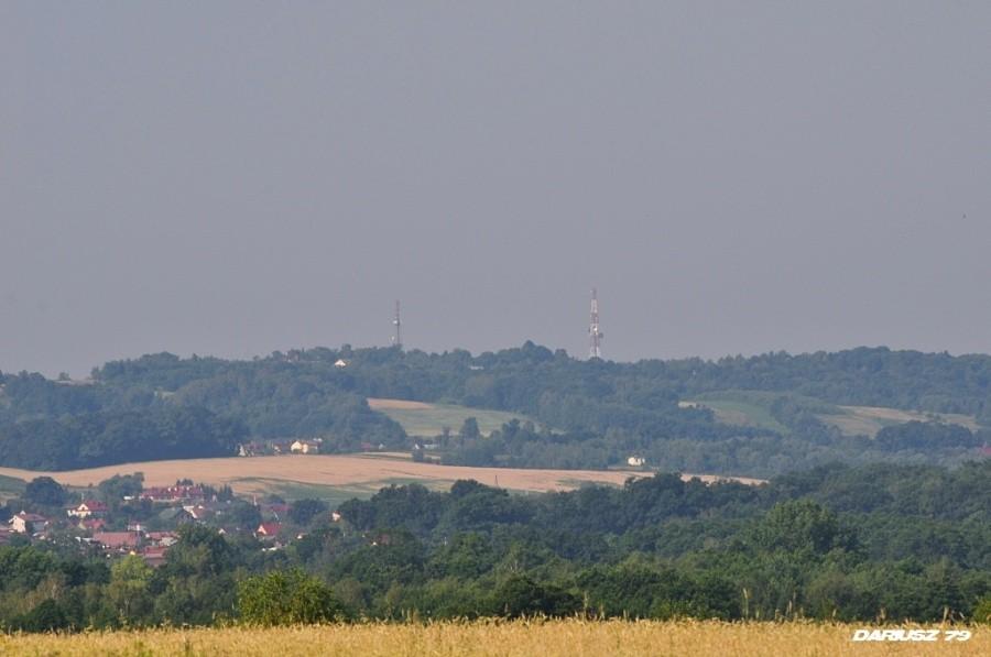 Widoki z Mokrzysk na Brzesko i Jasień