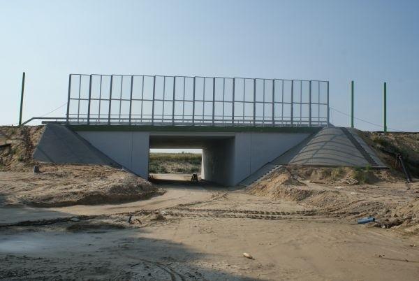 przejście pod S8 na wyskości Łaziska/Niebrów