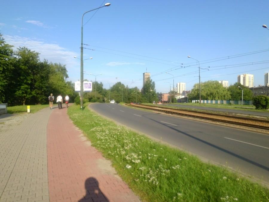 Katowice - ścieżka rowerowa w centrum w okolicach AE