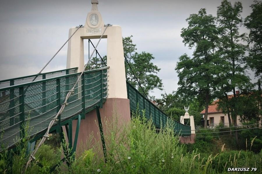Krzyżanowice - Most wiszący na Rabie