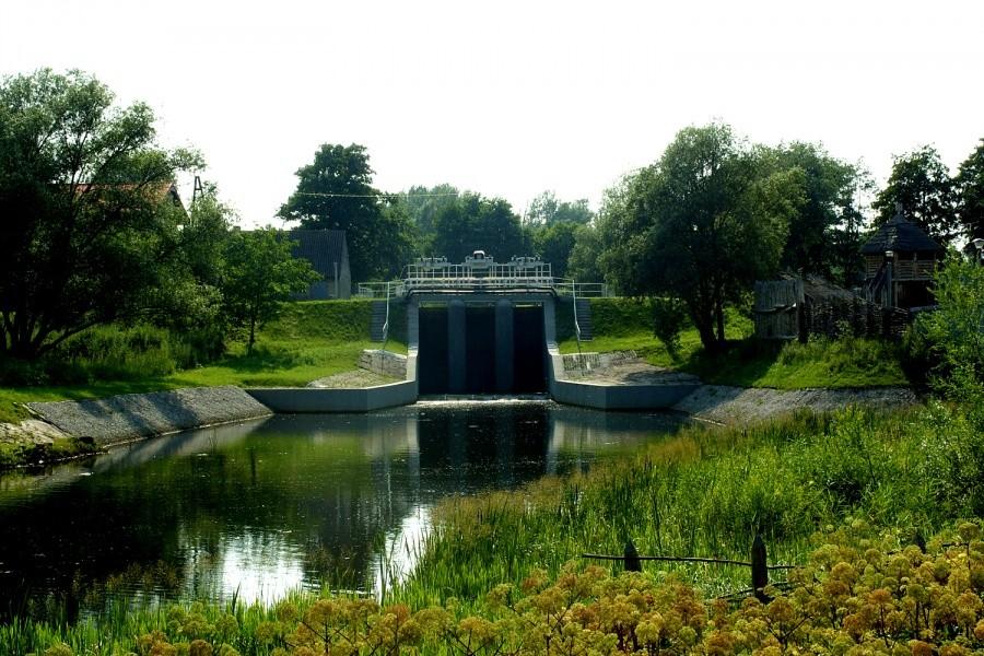 Część hydrowęzła na Raduni w Pruszczu Gdańskim