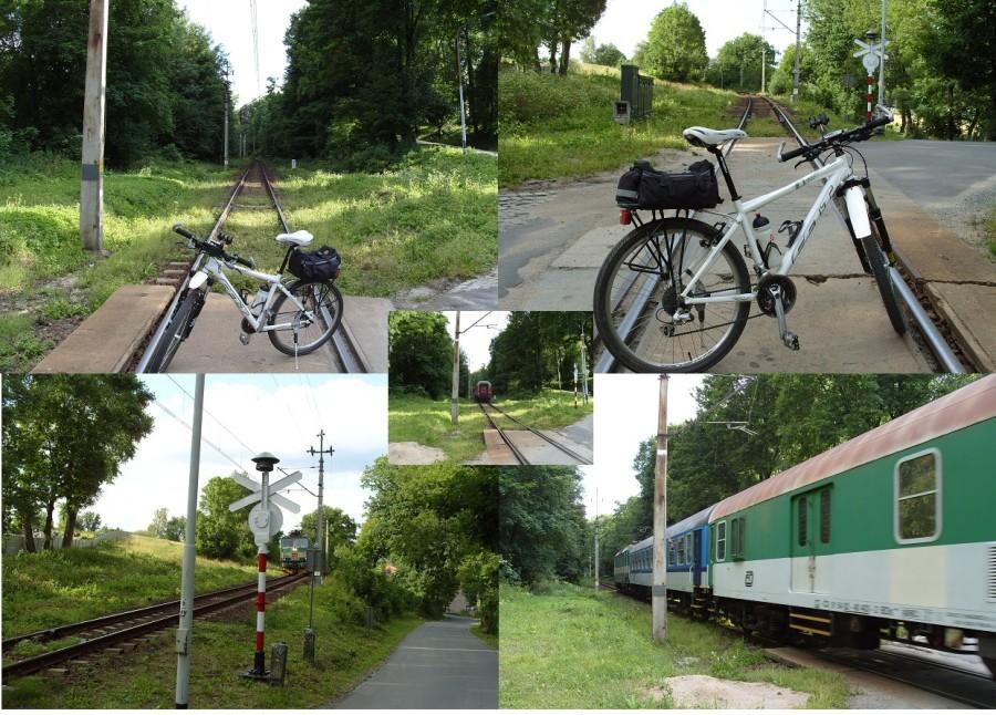 Przejazd kolejowy Kłodzko Bystrzyca i trafił się pociąg ;).