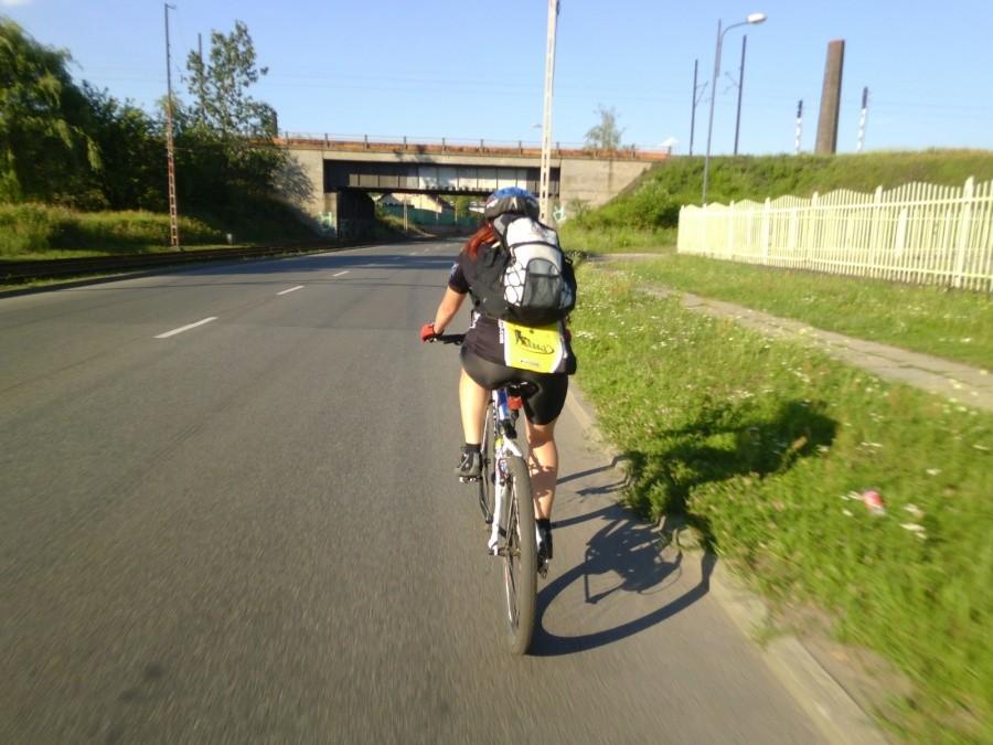 Przypadkiem spotkana bikerka ;-)