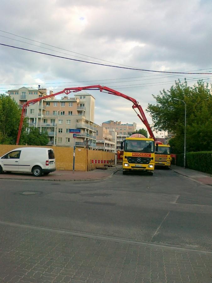 Budowa na osiedlu