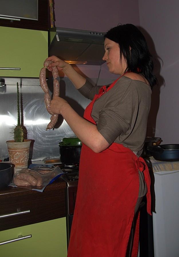 Basia przgtowuje kolację