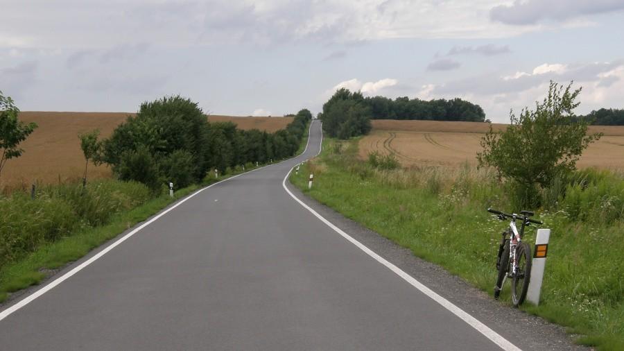 Czeska droga powrotna. Miły i gładziutki asfalcik