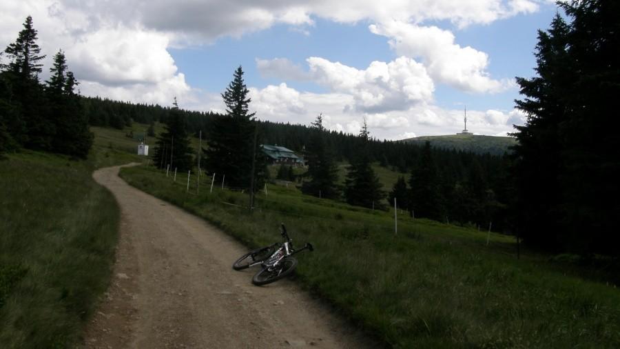 Na około 1300 m. Szczyt już blisko ...