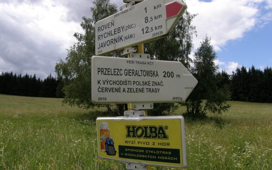 Dobra sprawa - czeski browar sponsoruje cyklotrasy :)