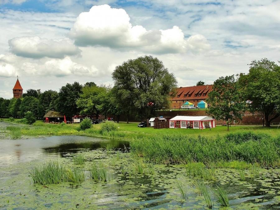 Malbork od strony Nogatu.