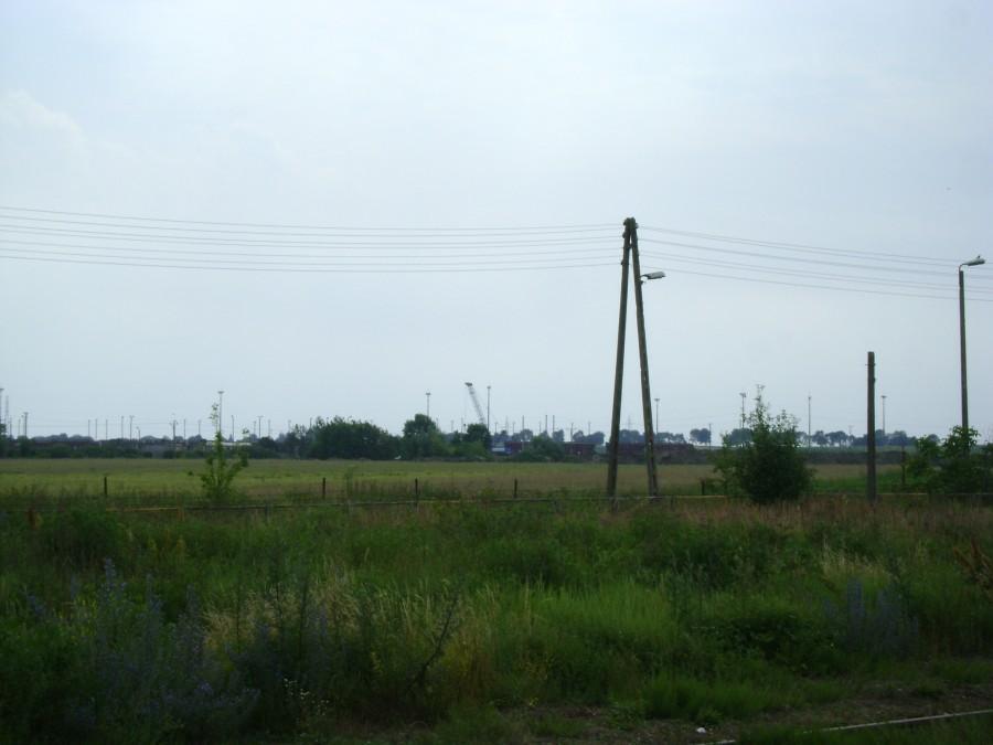Posterunek celny LHS-u w Hrubieszowie w oddali