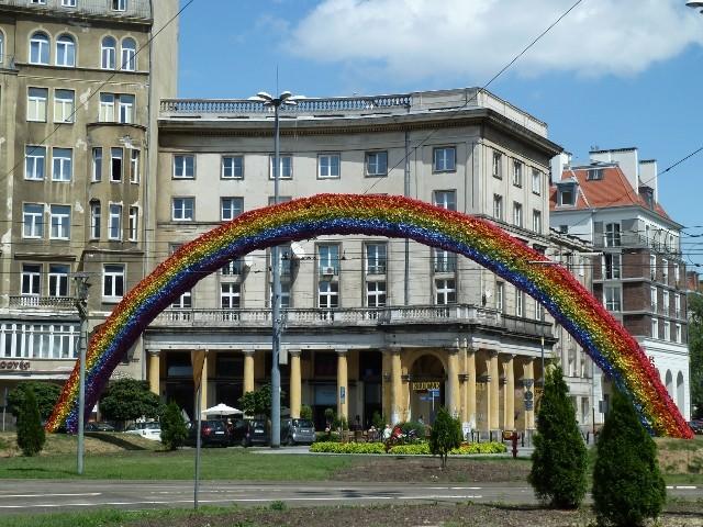 Tęcza - na jej końcu siedzi pewien biolog.