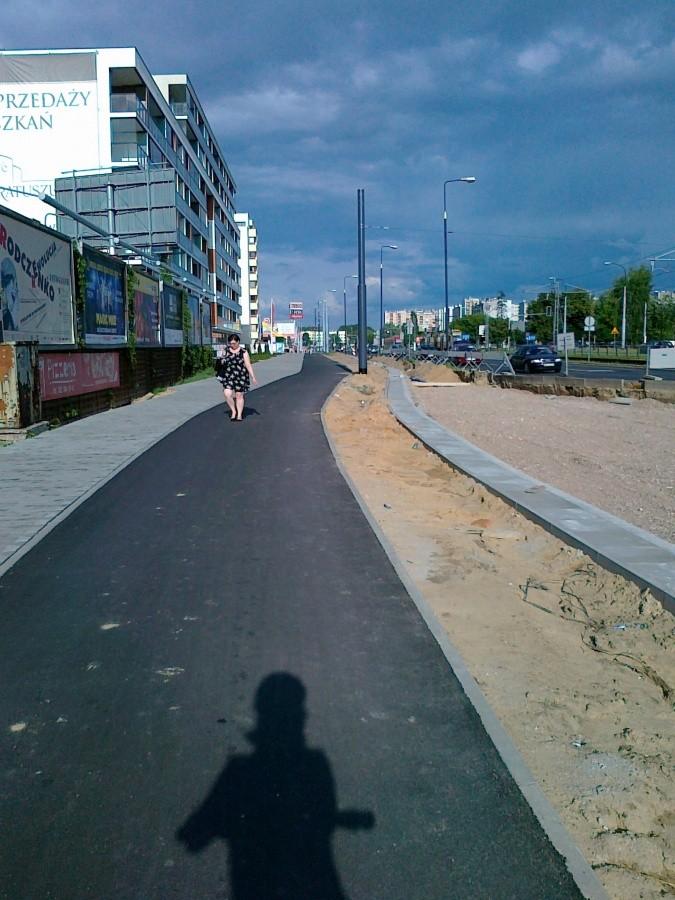 Nowa , tym razem asfaltowa, droga dla rowerów