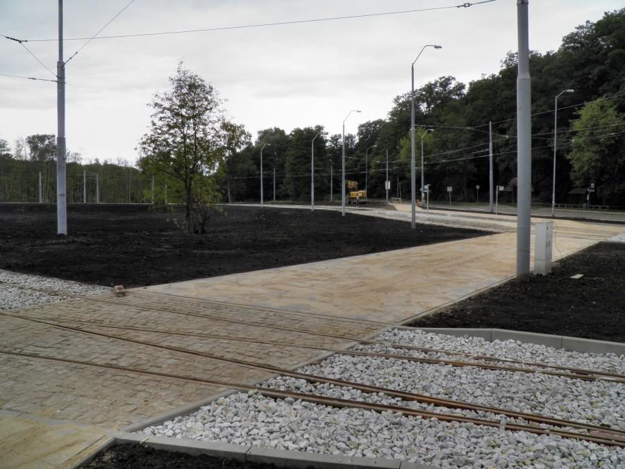 Tak 15 lipca po południu wyglądała pętla linii tramwajowej nr 3 pod Lasem Arkońskim.