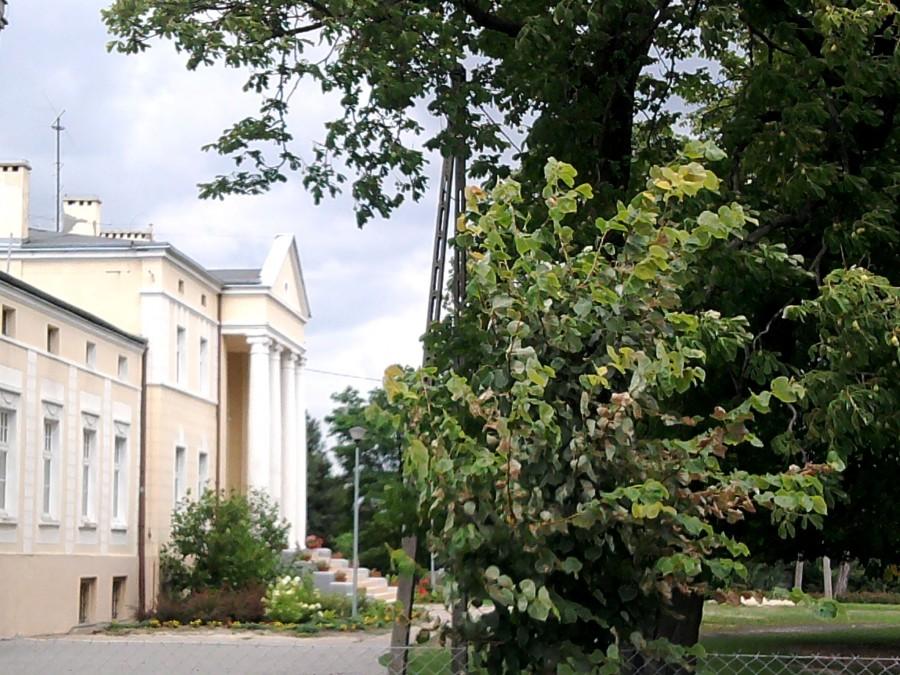 Pałac w Tucznie w nietypowym kadrze