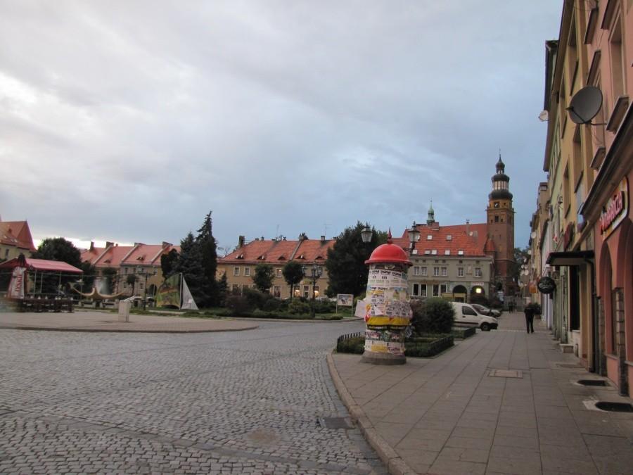 Tylko trochę mnie pokropiło. Rynek w Wodzisławiu Śląskim