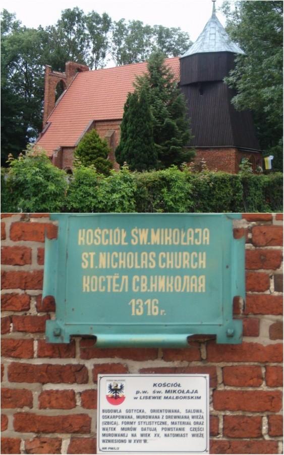 Wycieczka rowerowa - Zabytkowy kościół św.Mikołaja w Lisewie Małborskim.