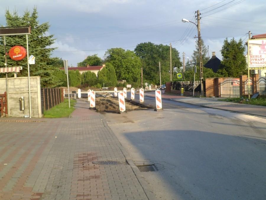 Łosień: Zmiana organizacji ruchu na budowanym rondzie w Centrum