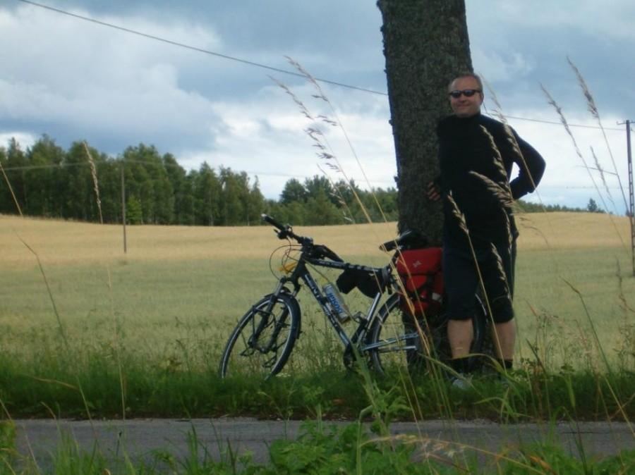 Wycieczka rowerowa. Droga powrotna z Przywidza do Skarszew.
