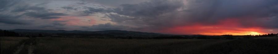 panoramka z zachodem
