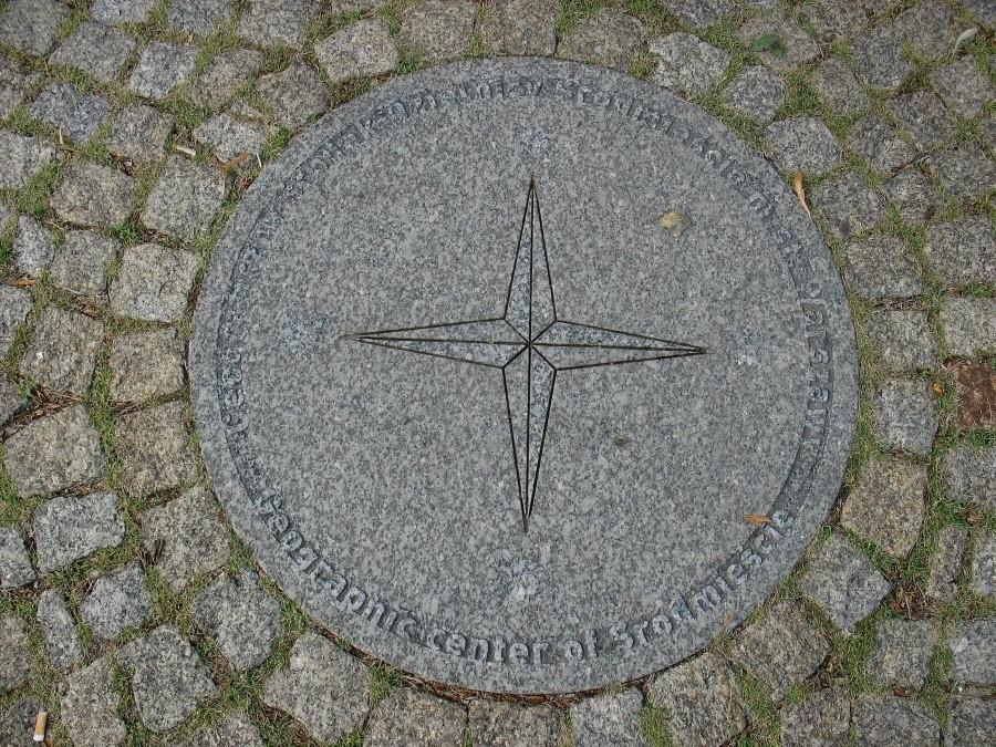 Geograficzny środek Śródmieścia
