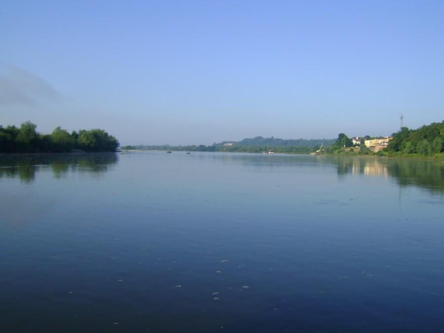 Wisła widziana z promu