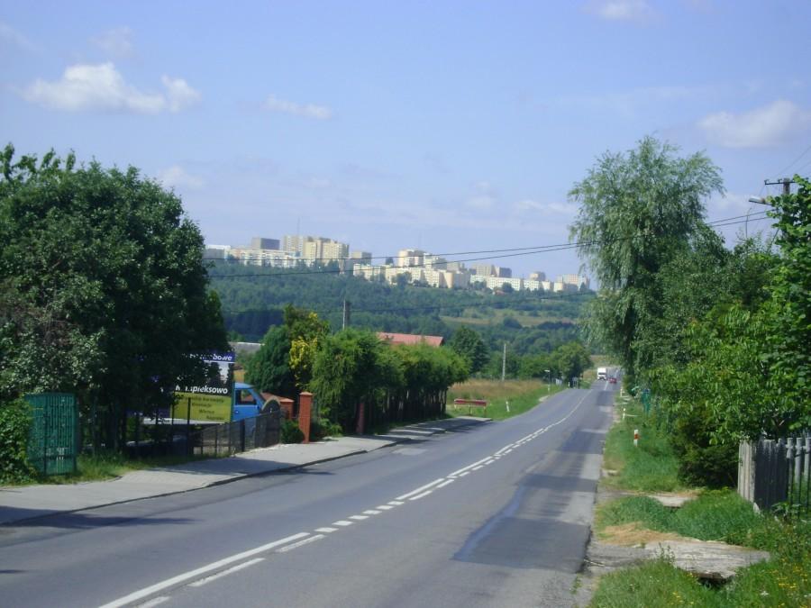 Kielce w oddali