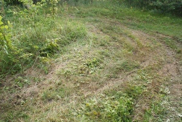 widać, że tędy przejeżdżał cieżki sprzęt