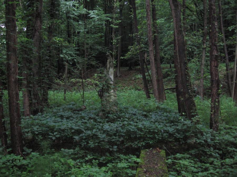 Grochowiczna, figura na wyspie