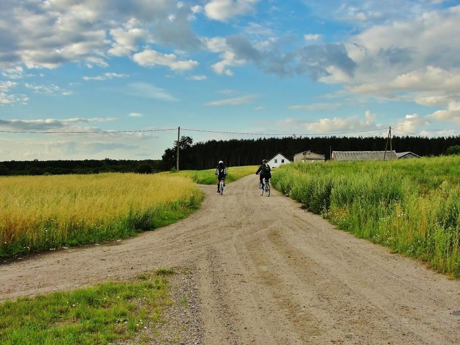 Przejazd polnymi drogami.
