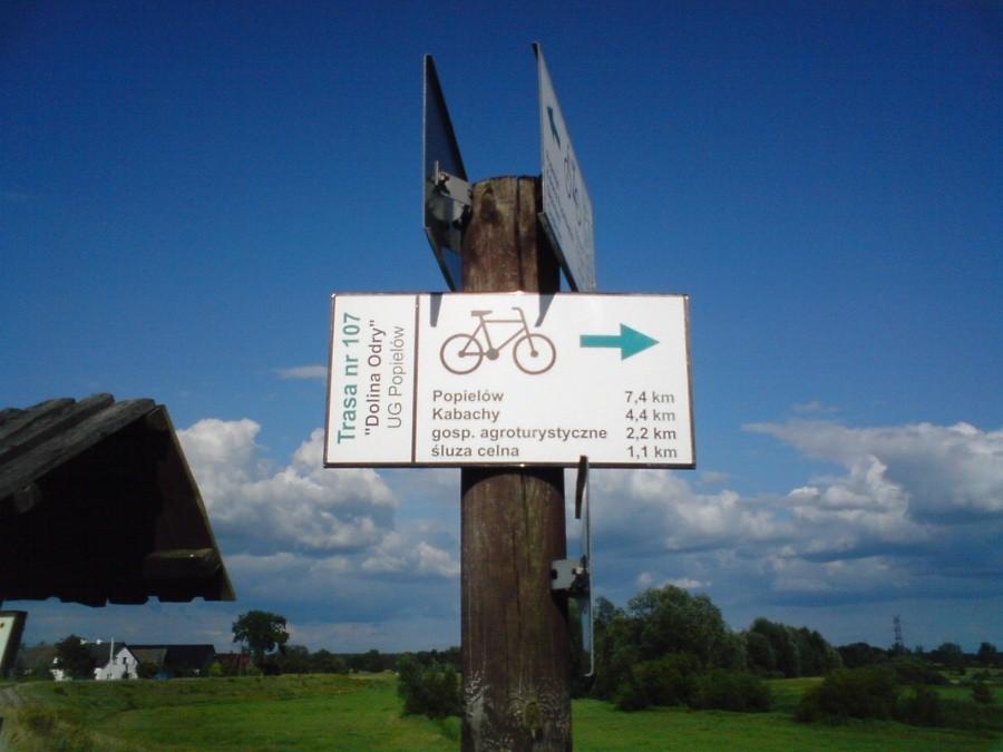 Proponowane trasy rowerowe w gminie Popielów