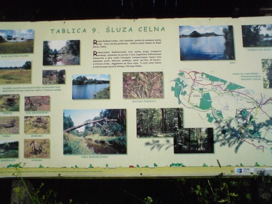 Przystanek na trasie, dawna śluza celna na rzece Budkowiczanka, dawniej granica między Śląskiem Dolnym i Górnym