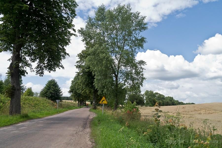świetnie się jeździ takimi pustymi drogami