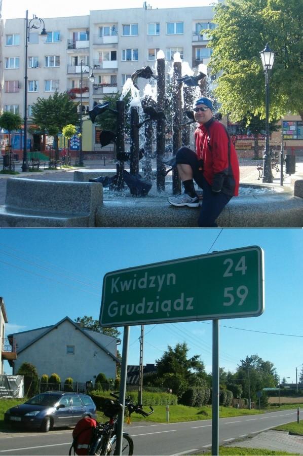 Szlakiem gotyckich zamków. Sztum-Centrum. Fontanna.