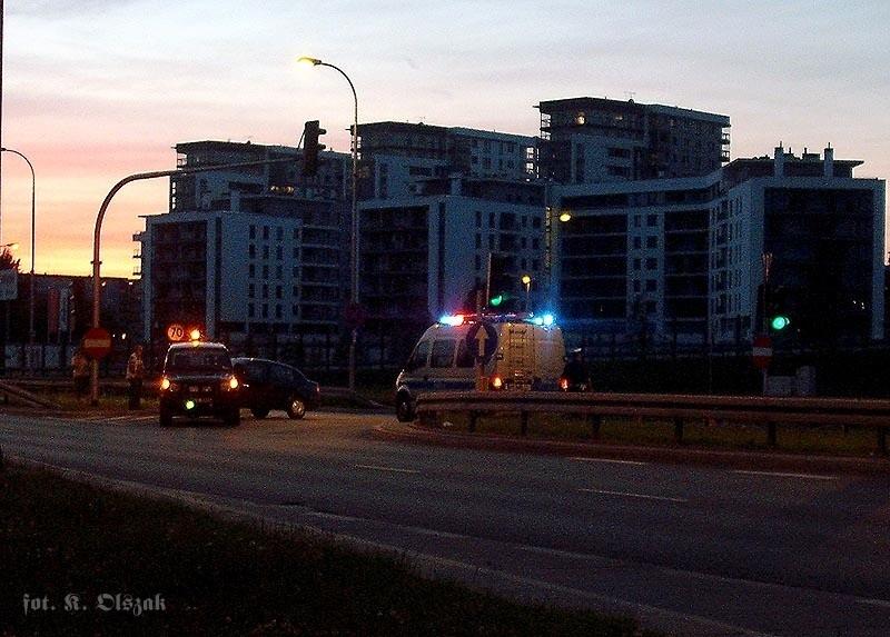 Wypadek koło Gocławia