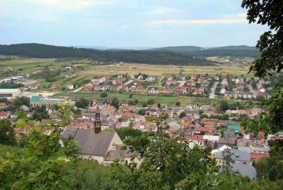 Panorama Chęcin z Góry Zamkowej