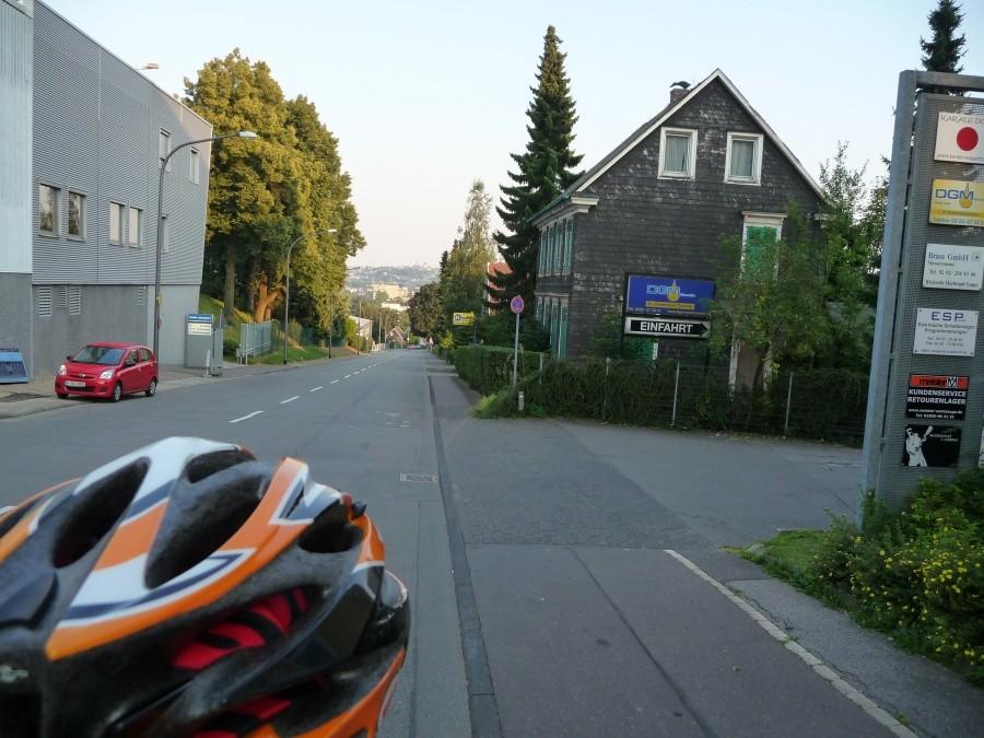 Wieczorny rozruch pod Solingen - zjazd z Wuppertalu na Remscheid
