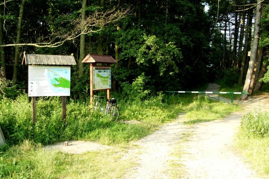 Wjazd do rezerwatu "Ptasi Raj"- Sobieszewo