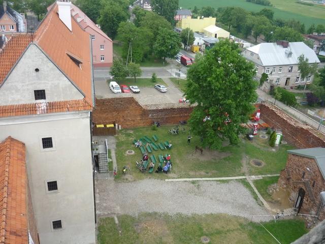 Widok z wieży zamkowej