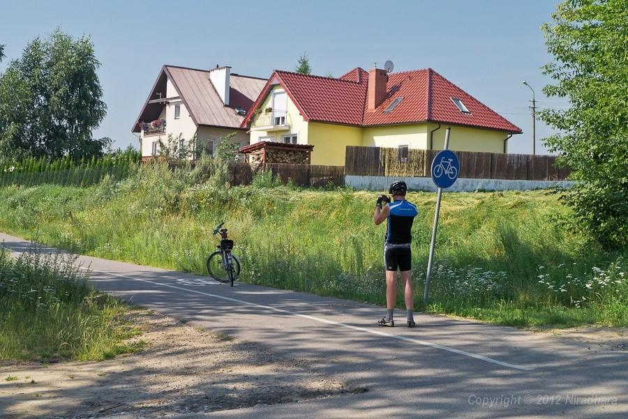 początek rowerowej autostrady